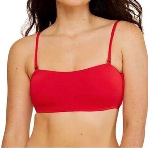 ANDIE The Rio Swim Top. Cherry Red. Convertible. XS‎